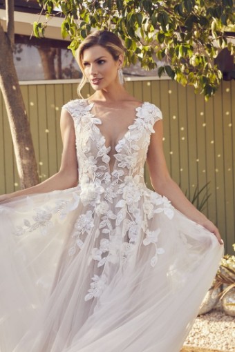 Casablanca Bridal BL398 #2 Ivory/Nude/Silver thumbnail