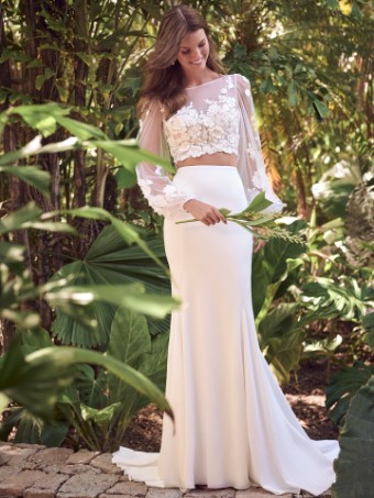 Maggie Sottero ARIANA 24MW248A01 #1 Ivory (gown with Natural Illusion) thumbnail
