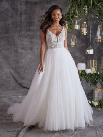 Sottero and Midgley Royce 23SS056A01 #6 Ivory Silver Accent thumbnail