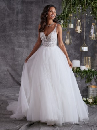 Sottero and Midgley Royce 23SS056A01 #4 Ivory Silver Accent thumbnail