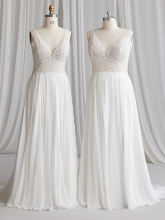 Maggie Sottero MAURELLE 23MS650A01 #4 Ivory (gown with Natural Illusion) thumbnail