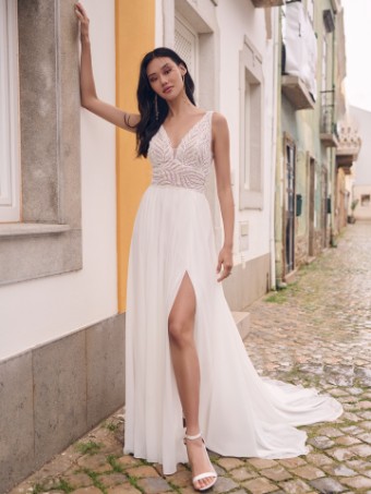 Maggie Sottero MAURELLE 23MS650A01 #0 default Ivory (gown with Natural Illusion) thumbnail