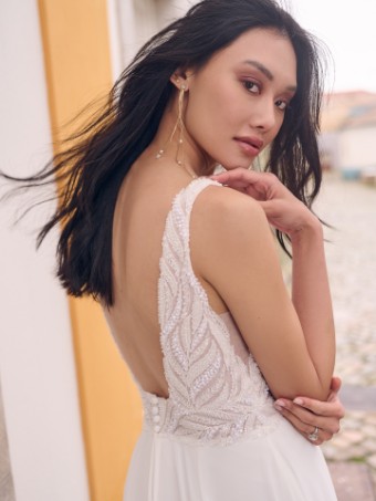 Maggie Sottero MAURELLE 23MS650A01 #2 Ivory (gown with Natural Illusion) thumbnail