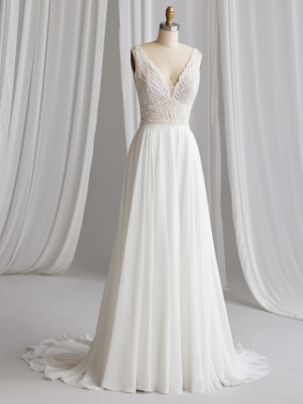 Maggie Sottero MAURELLE 23MS650A01 #3 Ivory (gown with Natural Illusion) thumbnail