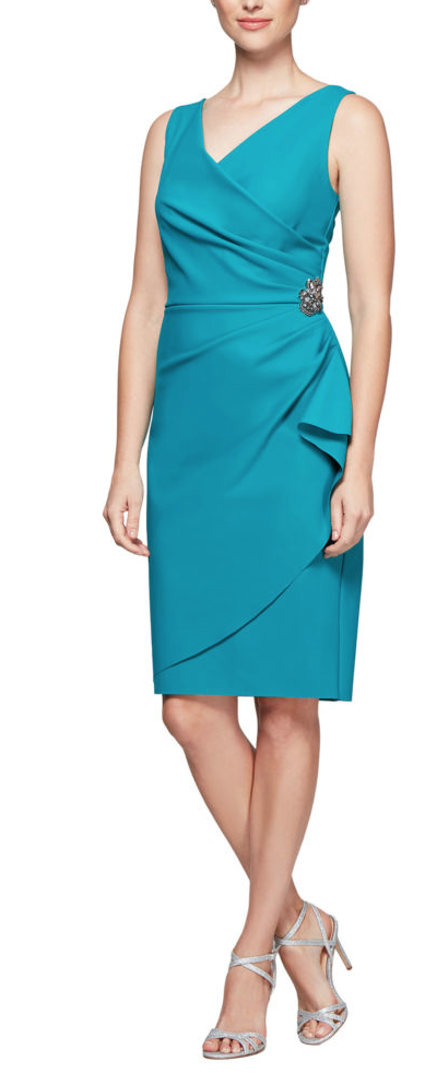 sachin and babi light blue dress Alex Evenings Mother of the Bride Dresses