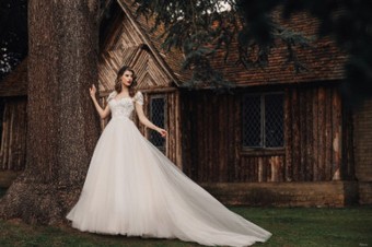 Allure Bridals D367 Snow White #1 Champagne/Nude/Ivory thumbnail