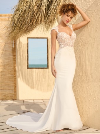 Maggie Sottero IDABELLE 23RK674A01 #0 default Ivory (gown with Natural Illusion) thumbnail