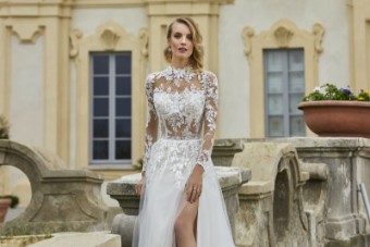 Demetrios 8214 #1 Ivory/Sheer/Nude thumbnail