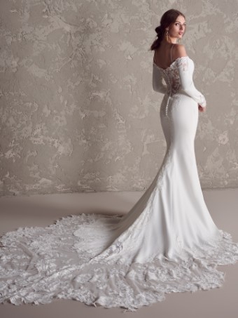 Maggie Sottero TYRA 24MK217A01 #2 Ivory (gown with Natural Illusion) thumbnail