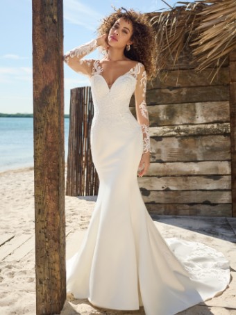 Maggie Sottero BRETTE 23RN669A01 #1 Ivory (gown with Natural Illusion) thumbnail
