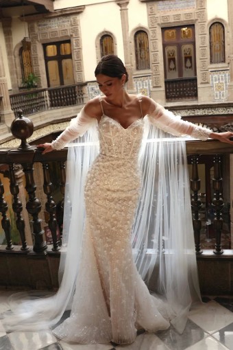 Jimme Huang Anelise BG-101092 #2 Ivory/Nude thumbnail