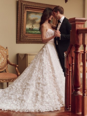 Maggie Sottero ZAYN 25SB269A01 #1 All Ivory (gown with Ivory Illusion) thumbnail