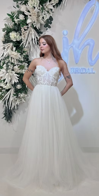Jimme Huang Asta SS-10163 #1 Ivory thumbnail