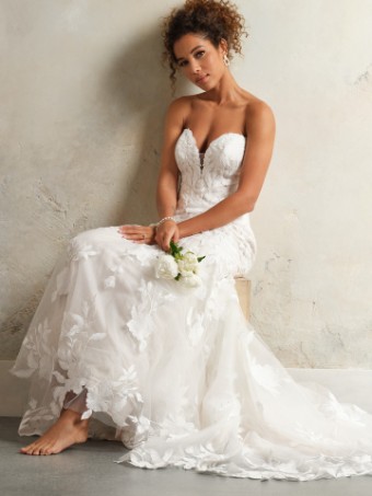 Maggie Sottero BRIDGET 24MS731A01 #6 Ivory over Soft Blush (gown with Natural Illusion) thumbnail