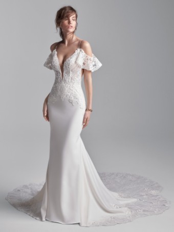 Sottero and Midgley Bracken 20SS655 #0 default Ivory (gown with Nude Illusion) thumbnail