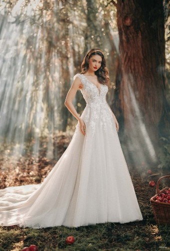 Allure Bridals Snow White D417 #0 default Desert/Champagne/Ivory/Nude thumbnail