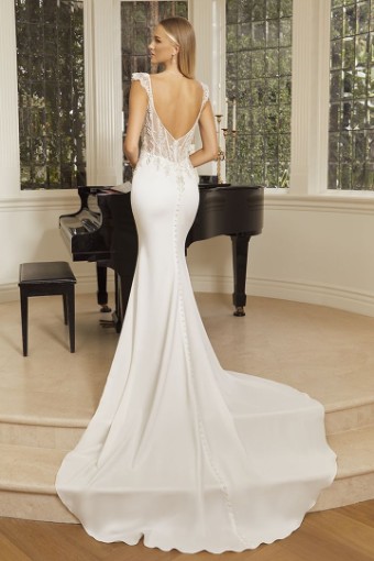 Casablanca Bridal 2568CFB #1 Ivory/Nude/Silver thumbnail