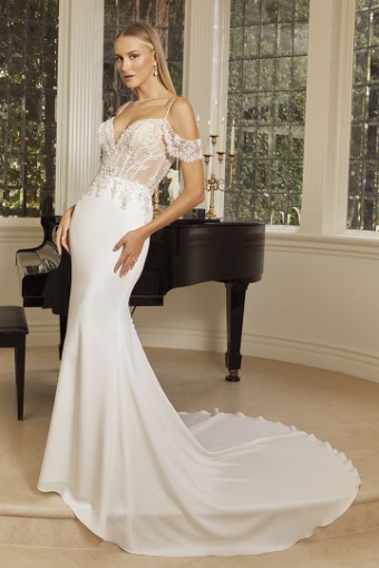 Casablanca Bridal 2568CFB #0 default Ivory/Nude/Silver thumbnail