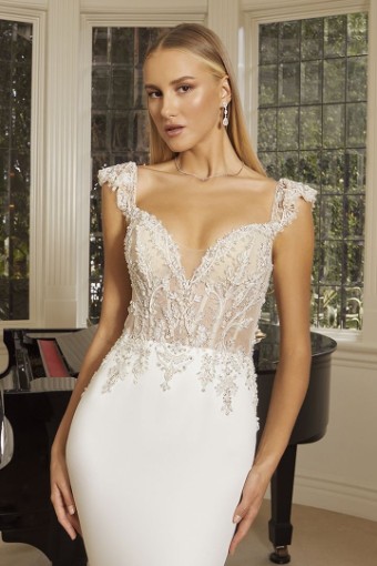 Casablanca Bridal 2568CFB #2 default Ivory/Nude/Silver thumbnail