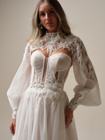 Maggie Sottero ARDEN 25MK290A01 #3 Ivory over Blush (gown with Natural Illusion) thumbnail