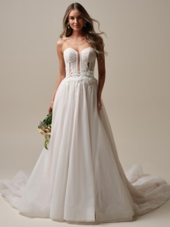 Maggie Sottero ARDEN 25MK290A01 #1 Ivory over Blush (gown with Natural Illusion) thumbnail