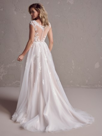Maggie Sottero BENICIA 24RN156A01 #3 Ivory over Soft Blush (gown with Natural Illusion) thumbnail