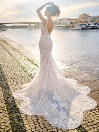 Sottero and Midgley FRANKLYNN 23SS692A01 #1 Ivory over Blush (gown with Ivory Illusion) thumbnail