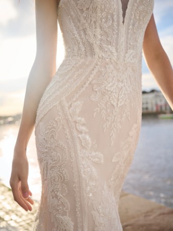 Sottero and Midgley FRANKLYNN 23SS692A01 #2 Ivory over Blush (gown with Ivory Illusion) thumbnail