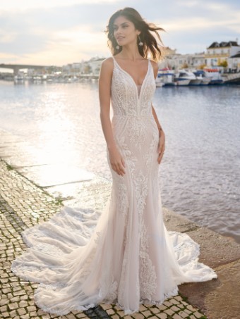 Sottero and Midgley FRANKLYNN 23SS692A01 #0 default Ivory over Blush (gown with Ivory Illusion) thumbnail