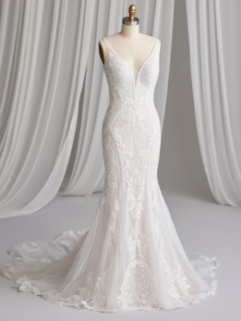 Sottero and Midgley FRANKLYNN 23SS692A01 #4 Ivory over Blush (gown with Ivory Illusion) thumbnail