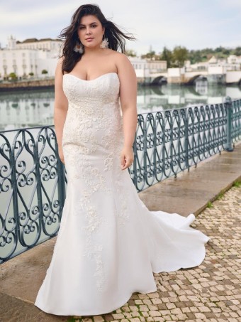 Sottero and Midgley Barcelona 23SW611A01 #1 Ivory Silver Accent thumbnail