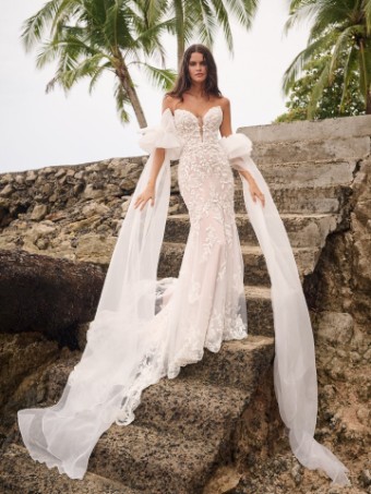 Sottero and Midgley TANICA24SB190A01 #2 Ivory/Silver Accent (gown with Ivory Illusion) thumbnail