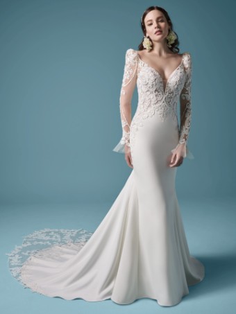Maggie Sottero Nikki 20MS678 #0 default Ivory (gown with Ivory Illusion) thumbnail