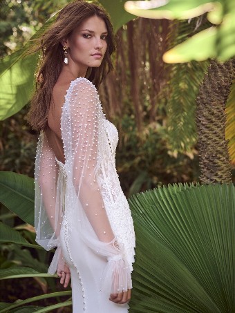 Maggie Sottero DORITTE 24MB163A01 #2 Ivory (gown with Natural Illusion) thumbnail