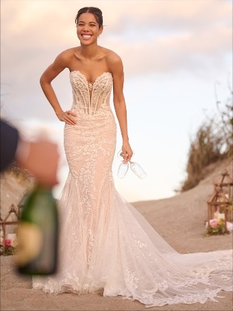 Maggie Sottero BENJIE ROYALE 25MB841B01 #2 All Ivory (gown with Ivory Illusion) thumbnail