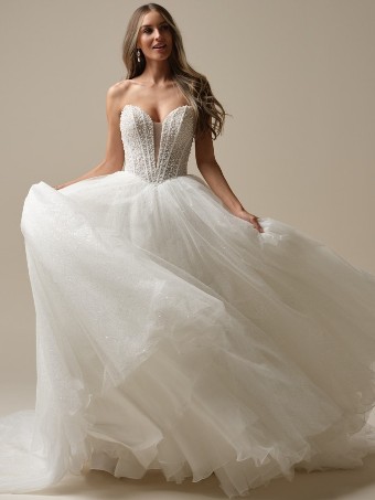 Maggie Sottero Tina Lane 25MS261C01 #0 default Ivory (gown with Natural Illusion) thumbnail