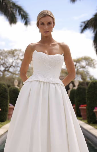 Jimme Huang Rose Lynn SS-10166 #0 default Ivory thumbnail