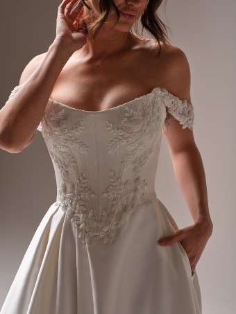 Sottero and Midgley AMADORA 25SS853A01 #3 All Ivory thumbnail