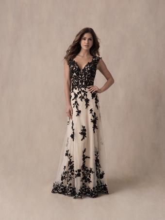 Allure Bridals 9816LS #3 Champagne/Black/Ivory/Nude thumbnail