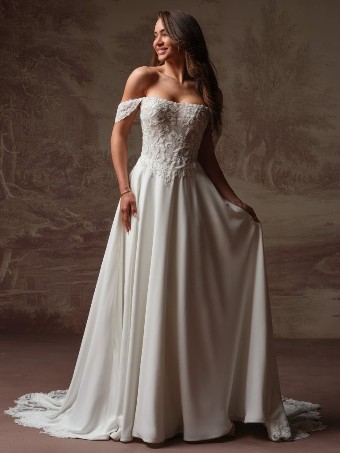 Maggie Sottero HAZEL F6RK109A01 #2 All Ivory (gown with Ivory Illusion) thumbnail