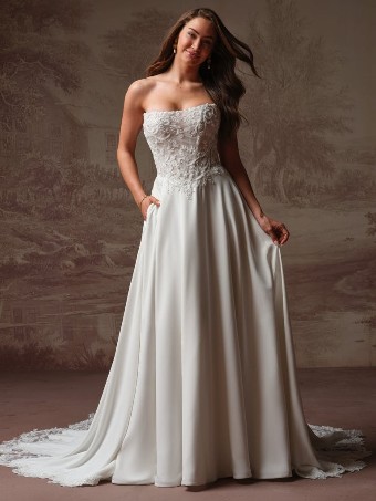 Maggie Sottero HAZEL F6RK109A01 #0 default All Ivory (gown with Ivory Illusion) thumbnail