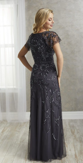 Christina Wu Elegance 17928 #1 default Morganite Gunmetal Bridal Silver thumbnail