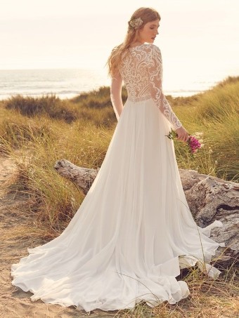 Maggie Sottero Lorraine Dawn 22RS586A01 #4 Ivory (gown with Natural and Ivory Illusion) thumbnail