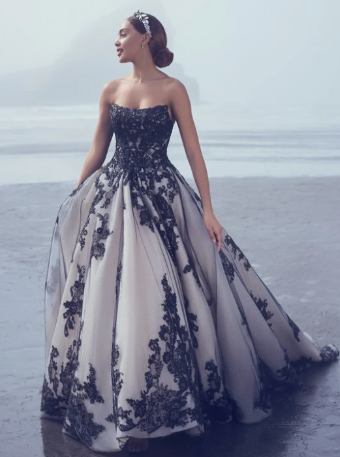 Maggie Sottero Norvina 22SZ009A01 #1 black over champagne thumbnail