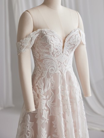 Maggie Sottero PENNY 23MB716A01 #3 Ivory over Blush (gown with Natural Illusion) thumbnail