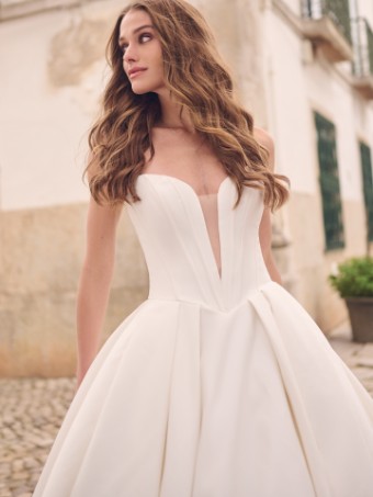 Maggie Sottero DERRICK 23MS723A01 #1 Ivory (gown with Natural Illusion) thumbnail
