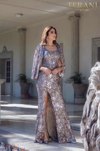 Terani Couture 231M0356 #0 default Taupe Silver thumbnail
